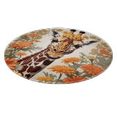 Beautiful Giraffe und Gerbera Daisy Blume Schneidebrett (Ecke)