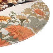 Beautiful Giraffe und Gerbera Daisy Blume Schneidebrett (Ecke)