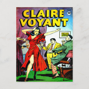 Beautiful Girl and Wise Guys Comic Postkarte