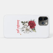 Beautiful Girl Rose Tote Bag Case-Mate iPhone Hülle (Rückseite (Horizontal))