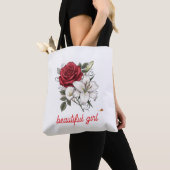 Beautiful Girl Rose Tote Bag Tasche (Von Nahem)