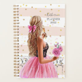 Beautiful Girl Spiral Foto Planner Planer