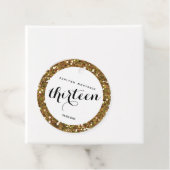 Beautiful Gold Glitzer Dreizehn Geburtstag Geschenkanhänger (Beispiel)