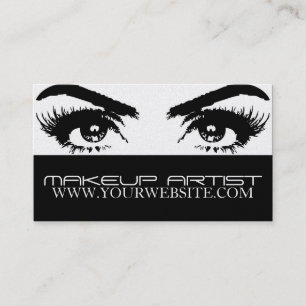 Beautiful Gold Makeup Artist Business Card Visitenkarte