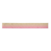 Beautiful Gold Pink Glitzer Ombre Satinband (Vorderseite)