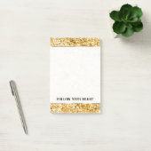Beautiful Gold Sparkle Glitzer Post-it Klebezettel (Büro)