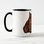 Beautiful Golden Burmese Katze Moggy Herzstück Lie Tasse (Links)