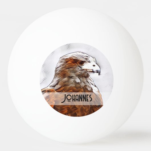 Beautiful Golden Eagle Tischtennisball (Vorderseite)