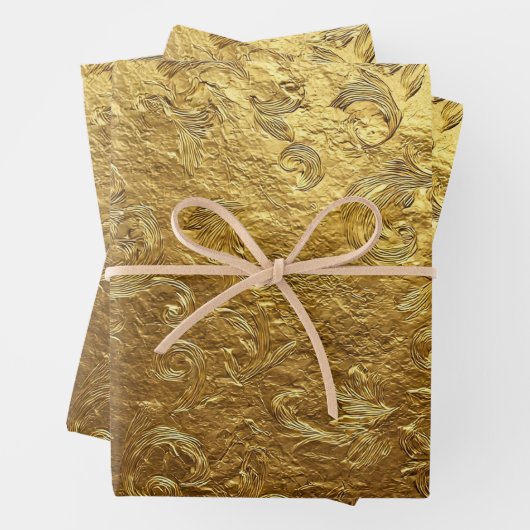 Beautiful Golden pattern Geschenkpapier Set (Beispiel)