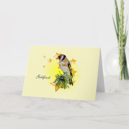 Beautiful Goldfinch Zeichn ist ein Star Karte