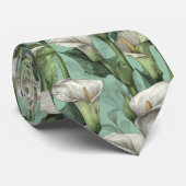 Beautiful Graduation Gifts For Him Calla Lilies Fl Krawatte (Gerollt)