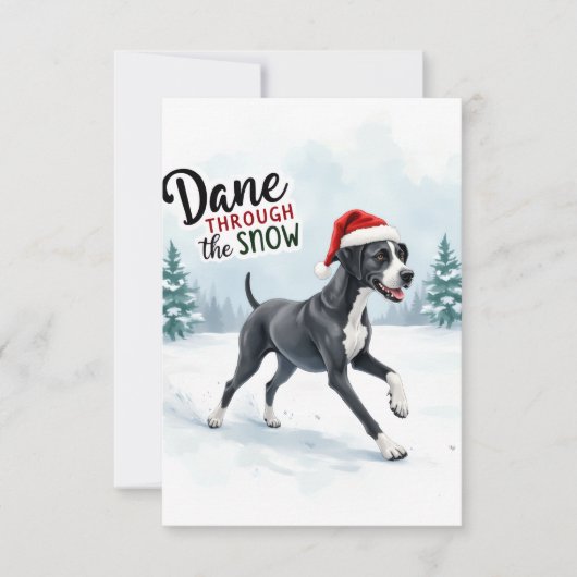 Beautiful Great Dane Card Dankeskarte (Vorderseite)
