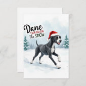 Beautiful Great Dane Card Dankeskarte (Vorne/Hinten)