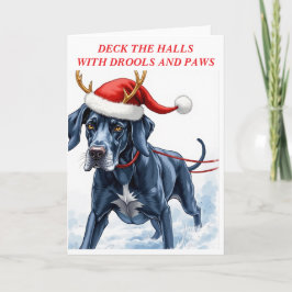 Beautiful Great Dane Christmas Karte