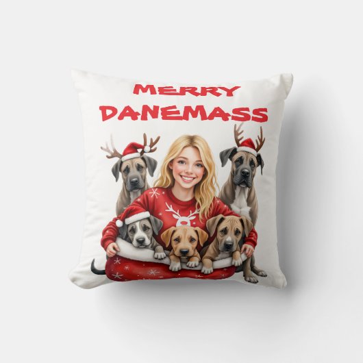 BEAUTIFUL GREAT DANE CUSHION KISSEN (Vorderseite)