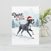 Beautiful Great Dane greeting card (Stehend Vorderseite)
