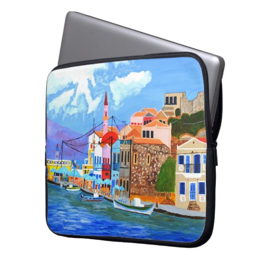 Beautiful Greece Electronics Bag Laptopschutzhülle (Vorderseite Links)