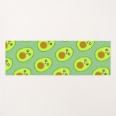 Beautiful Green Avocado Pattern Yoga Mat Yogamatte (Vorderseite (Horizontal))