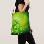 Beautiful Green Chrysanthemum Blume Tote Tag Tasche (Von Nahem)