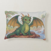 Beautiful green dragon dekokissen (Rückseite)