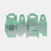 Beautiful Green Glitter Ribbon 20th Birthday Geschenkschachtel (Ungefaltet)