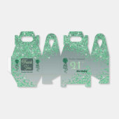 Beautiful Green Glitter Ribbon 21st Birthday Geschenkschachtel (Ungefaltet)