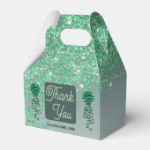 Beautiful Green Glitter Ribbon 30th Birthday Geschenkschachtel (Rückseite)