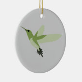 Beautiful Green Hummingbird Keramikornament (Rechts)