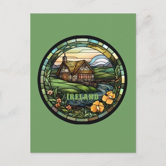 Beautiful Green Ireland Souvenir Feiertagspostkarte (Vorderseite)