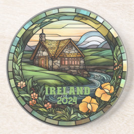 Beautiful Green Ireland Souvenir Getränkeuntersetzer