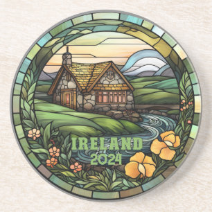 Beautiful Green Ireland Souvenir Getränkeuntersetzer