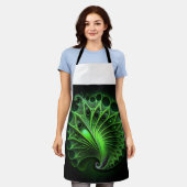 Beautiful Green Mandelbrot Schürze (Getragen)