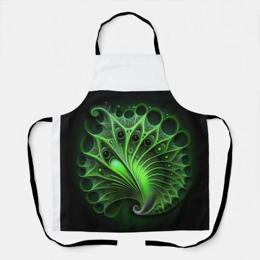 Beautiful Green Mandelbrot Schürze (Vorderseite)