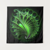 Beautiful Green Mandelbrot Wandteppich (Vorderseite)
