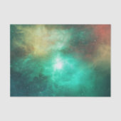 Beautiful Green Outer Space Stars Milky Way Galaxy Seidenpapier (Vorderseite)