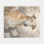 Beautiful Greyhound Fleecedecke (Vorderseite (Horizontal))