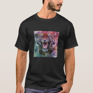 Beautiful Growling Bengalisch Tiger Face Foto T - T-Shirt