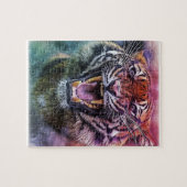 Beautiful Growling Bengalisch Tiger Puzzle (Horizontal)