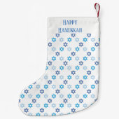 Beautiful Hanukkah jüdischen Theme Star von David Kleiner Weihnachtsstrumpf (Rückseite)