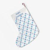 Beautiful Hanukkah jüdischen Theme Star von David Kleiner Weihnachtsstrumpf (Rückseite (Hängend))