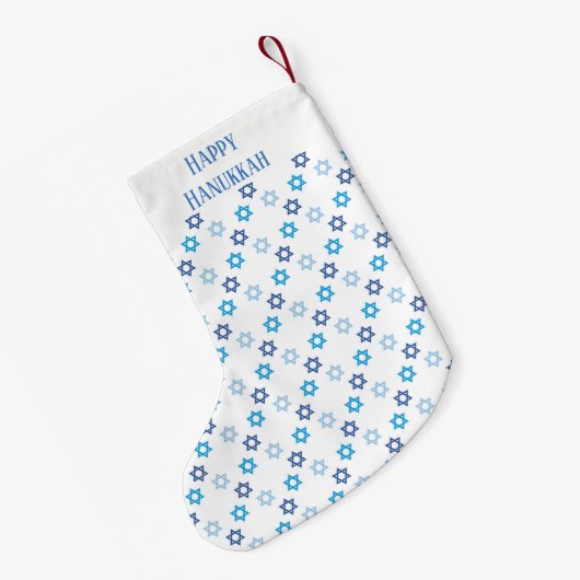 Beautiful Hanukkah jüdischen Theme Star von David Kleiner Weihnachtsstrumpf (Rückseite (Hängend))