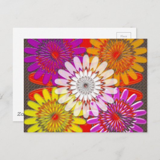 Beautiful HAPPY CHAKRA Sonnenblumen Grüße GIFTS Postkarte (Vorne/Hinten)