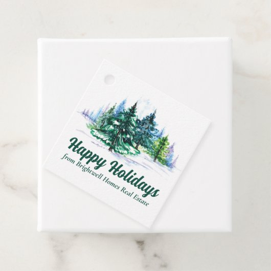 Beautiful Happy Holidays Custom Christmas Party Geschenkanhänger (Beispiel)