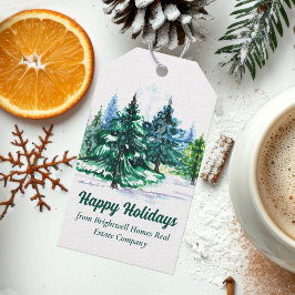 Beautiful Happy Holidays Custom Christmas Party Geschenkanhänger