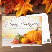 Beautiful Happy Thanksgiving Customizable Business