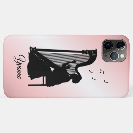 Beautiful Harp Player Personalisiert Case-Mate iPhone Hülle (Rückseite (Horizontal))