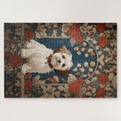 Beautiful Havanese Dog William Morris Floral Puzzle (Horizontal)