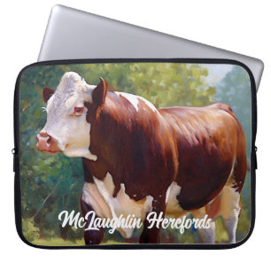 Beautiful Hereford Bull Laptopschutzhülle