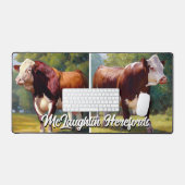 Beautiful Hereford Bull Schreibtischunterlage (Tastatur & Maus)