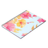 Beautiful Hibiscus | Tropical Flower Watercolor Notizblock (Linke Seite)